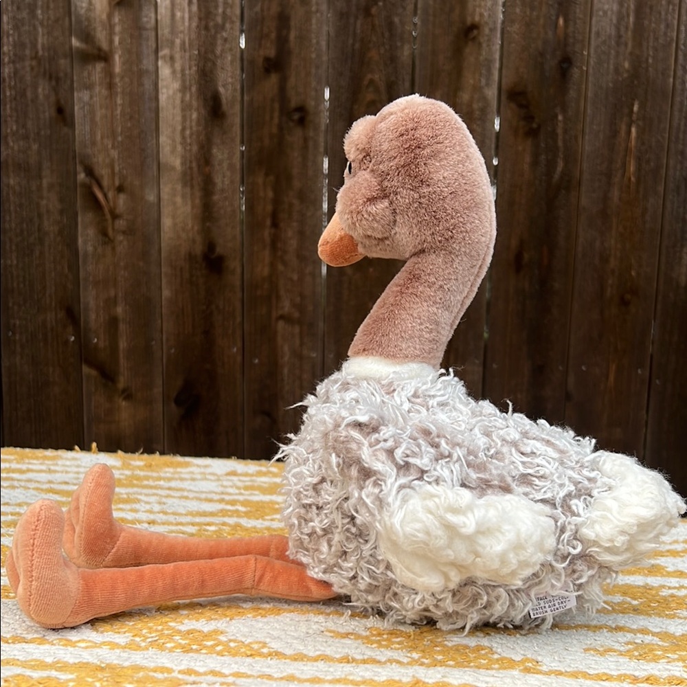 Gund Plush Stuffed Animal Ostrich Bird Brown and Tan - Picture 7 of 13